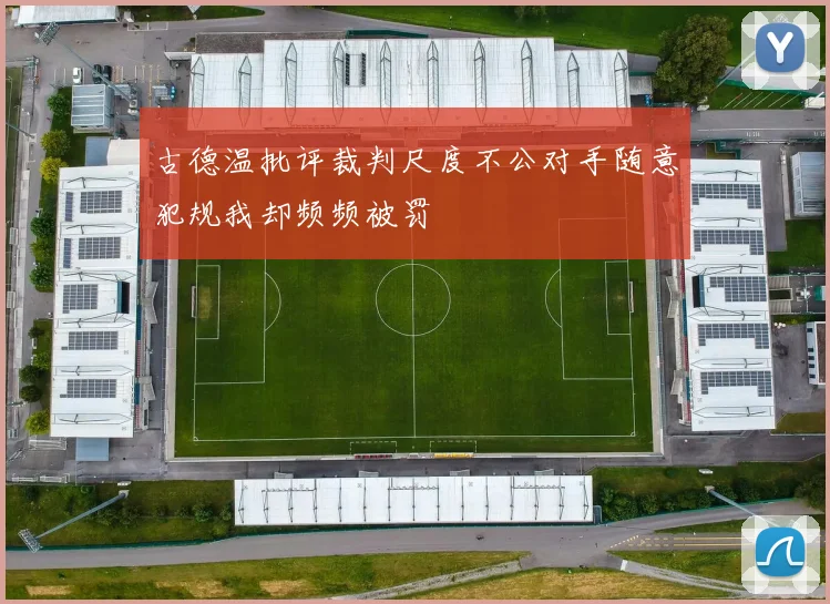 古德温批评裁判尺度不公对手随意犯规我却频频被罚